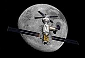 Lunar Orbital Platform-Gateway, illustration