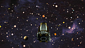 Kepler space telescope, illustration