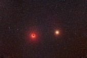 Total lunar eclipse and Mars