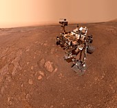 Curiosity rover self-portrait