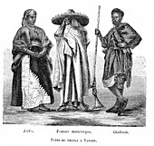 19th Century Moroccan people, illustration