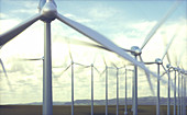 Wind turbines, illustration
