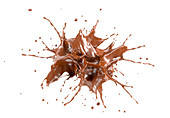 Liquid chocolate explosion, illustration