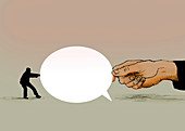Dispute, conceptual illustration