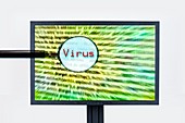 Computer virus, conceptual image