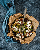 Baked figs with feta cheese