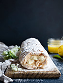 Limoncello lemon curd and white chocolate mousse roulade