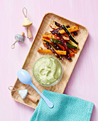 Baked Vegie Fingers with Avocado Dip (9-12 months)