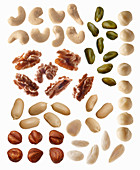 A mixture of nuts