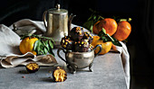 Chocolate sweets vegan handmade, truffle with orange