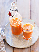 Carrot and mango smoothie