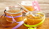 Ginger preserve with Cognac and apple juice