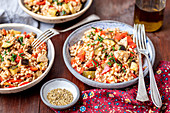 Barley with chicken and veggies