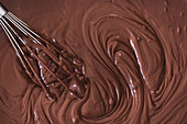 Whisk in melted chocolate