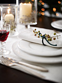 Christmas table setting