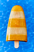 A striped ice lolly