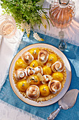 Elegant lemon meringue tart