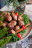 Meatballs with cinnamon for Christmas