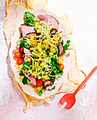 Ham and mango salad