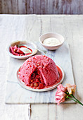 Summer pudding with elderflower