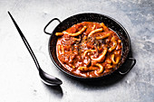 Marinara sauce with squid