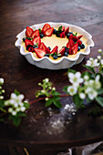 Pannacotta with berries