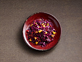 Fruity red cabbage salad with oranges and chillis