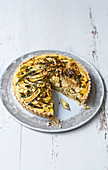 Courgette and goat's cheese tart