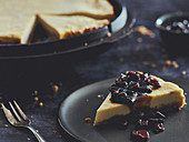 Cheesecake baked in a Dutch Oven