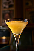A Sidecar cocktail with brandy, Cointreau and lemon juice