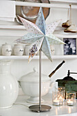 DIY paper star as lampshade