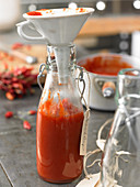 Homemade chili ketchup
