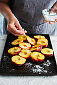 Gegrillte Pfirsiche zubereiten