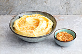 Mashed potatoes with sesame seeds