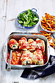 Spinach and Ricotta-stuffed Chicken Parmigiana