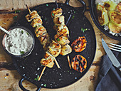 Persian chicken skewers