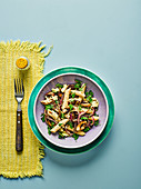 Penne mit Knoblauchpilzen (vegan)