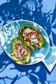 Avocado stuffed with tuna
