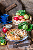 Apfelkuchen mit Mandeln
