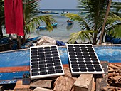 Solar panels,Banda Islands,Indonesia