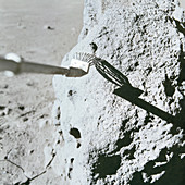 Apollo 15 lunar rock sampling,August 1971