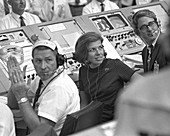 JoAnn Morgan watching Apollo 11 launch,1969