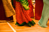 Women dancing during the celebration of Navratri