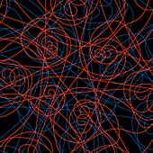 Spiral particle tracks