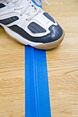 Tactile marking on goalball court