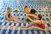 Women with learning disability in swimming pool