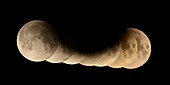 Partial lunar eclipse of July 2019,composite image