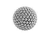 Sphere of metal balls,illustration