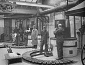 Making Fryotype Printing Metal in the London Foundry, 1919