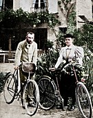 Pierre and Marie Curie, French physicists